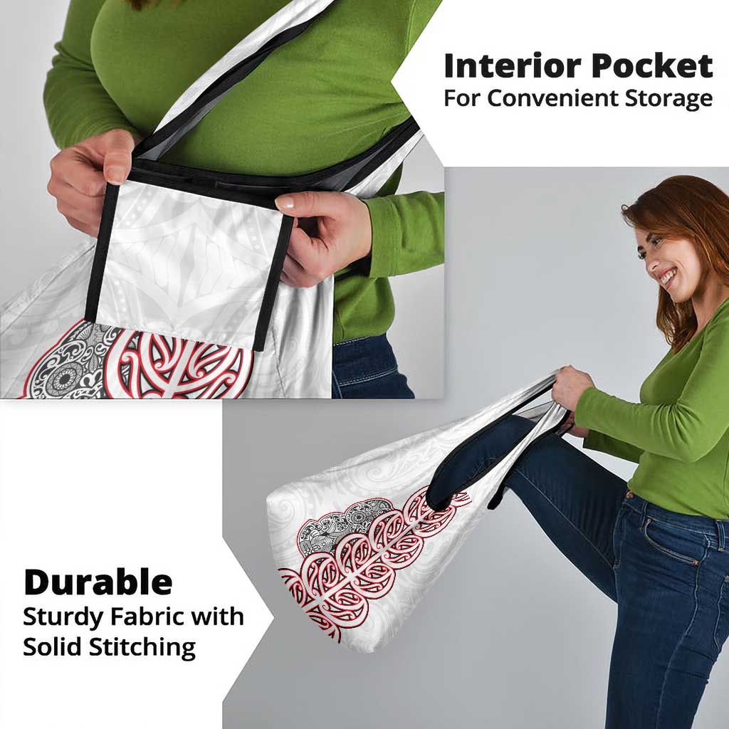 Aotearoa New Zealand Grocery Bag Maori Marae Pattern Tiki