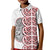 Aotearoa New Zealand Kid Polo Shirt Maori Marae Pattern Tiki LT05 Kid White - Polynesian Pride