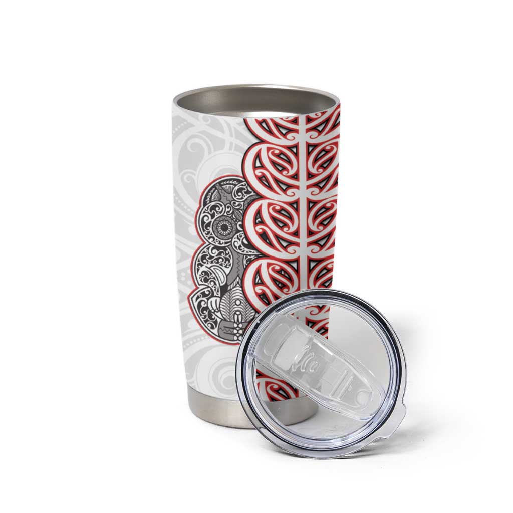 Aotearoa New Zealand Tumbler Cup Maori Marae Pattern Tiki LT05 - Polynesian Pride