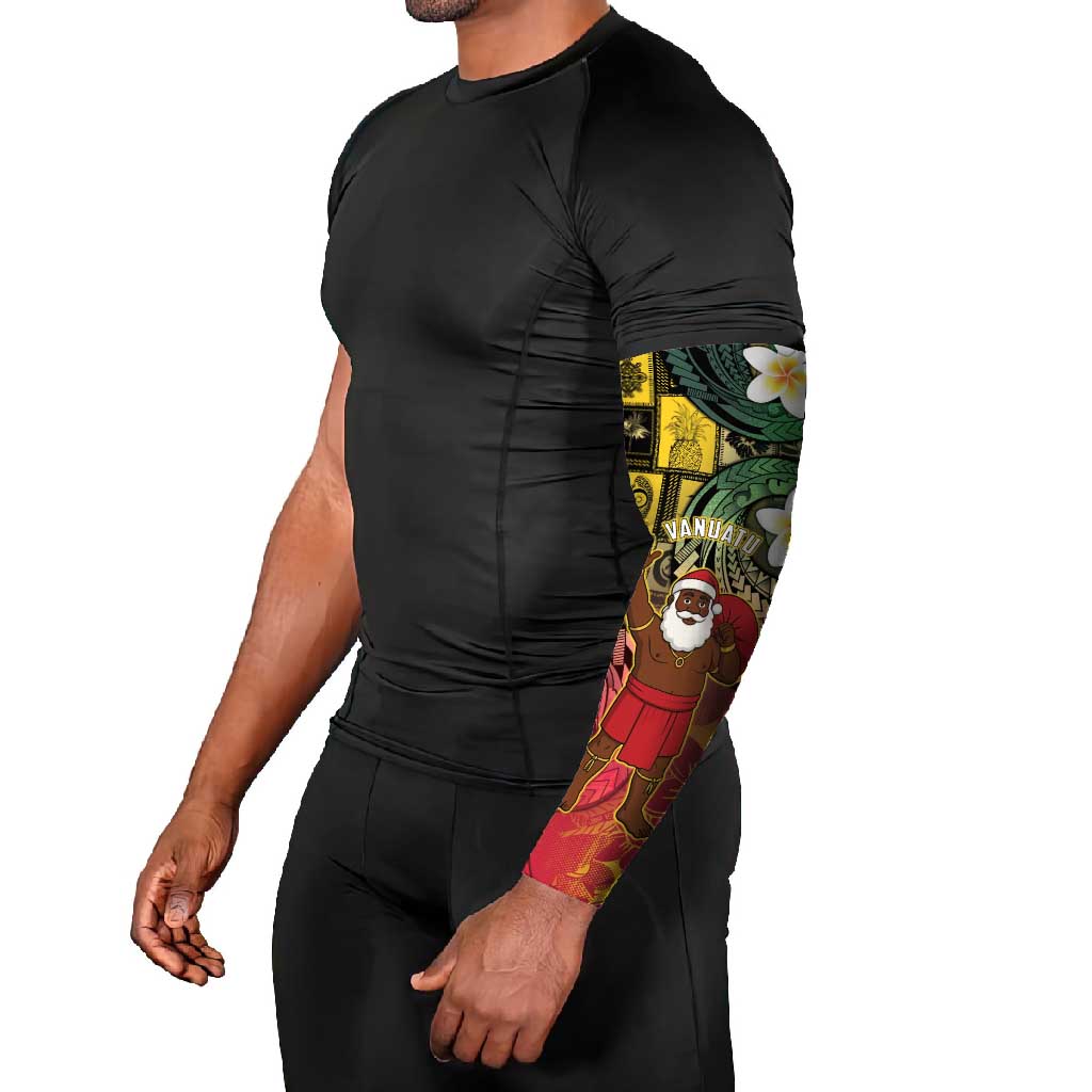 Vanuatu Christmas Arm Sleeves Ni-Van Santa Retro Style - Polynesian Pride