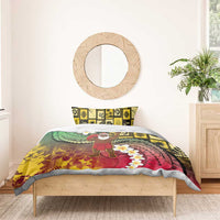 Vanuatu Christmas Bedding Set Ni-Van Santa Retro Style - Polynesian Pride