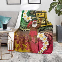 Vanuatu Christmas Blanket Ni-Van Santa Retro Style - Polynesian Pride