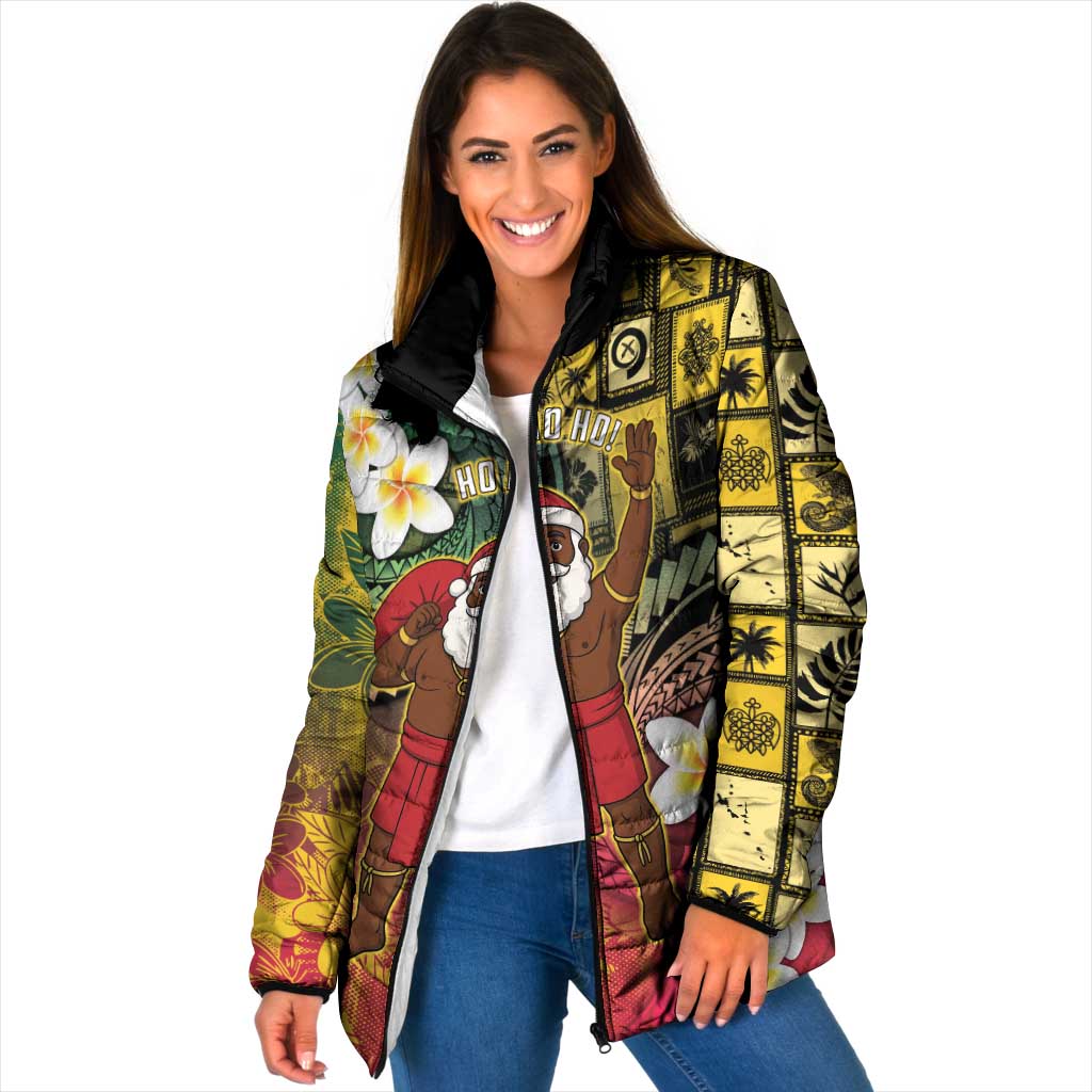 Vanuatu Christmas Padded Jacket Ni-Van Santa Retro Style - Polynesian Pride