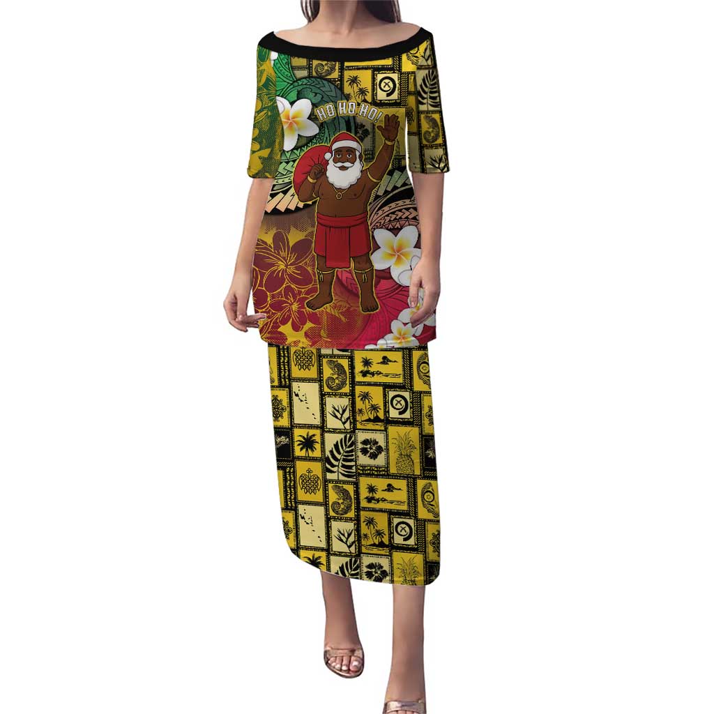 Vanuatu Christmas Puletasi Ni-Van Santa Retro Style - Polynesian Pride