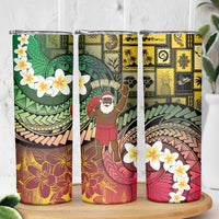 Vanuatu Christmas Skinny Tumbler Ni-Van Santa Retro Style - Polynesian Pride