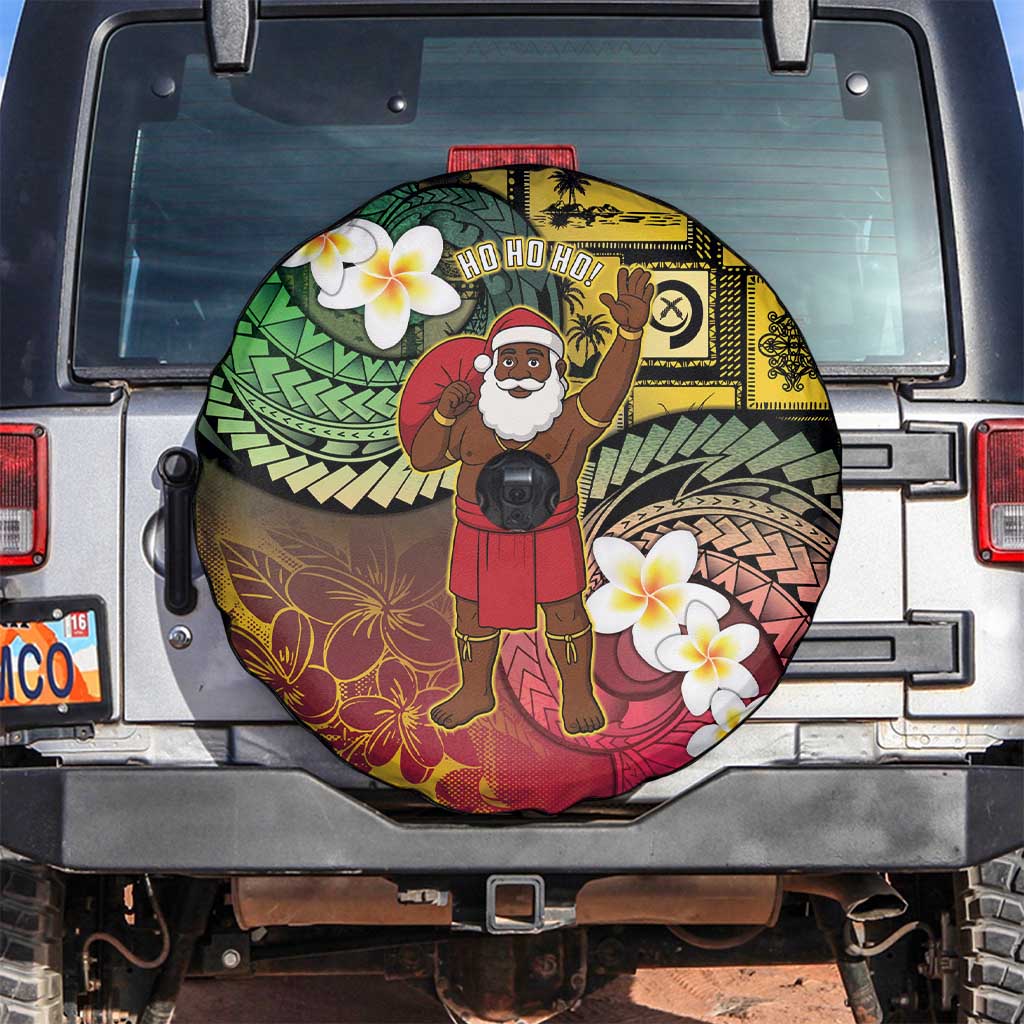 Vanuatu Christmas Spare Tire Cover Ni-Van Santa Retro Style - Polynesian Pride