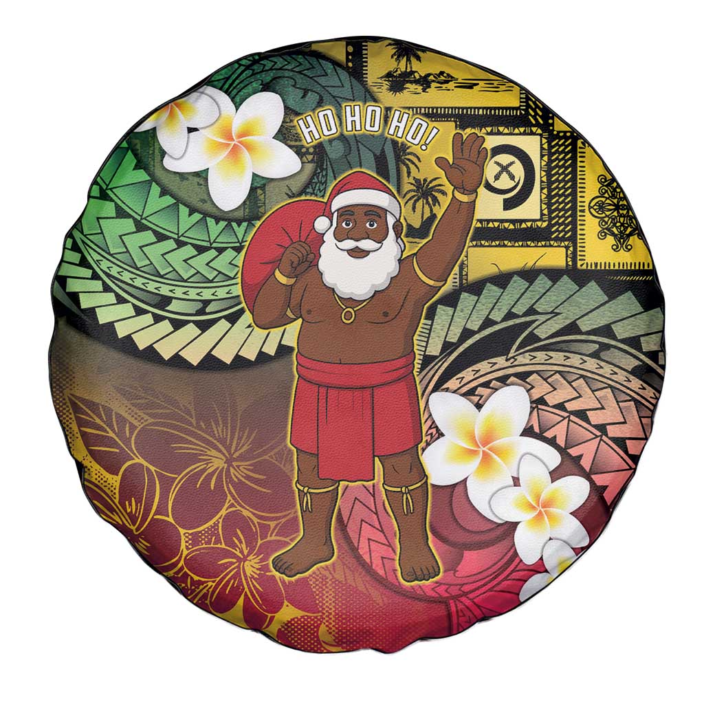Vanuatu Christmas Spare Tire Cover Ni-Van Santa Retro Style - Polynesian Pride
