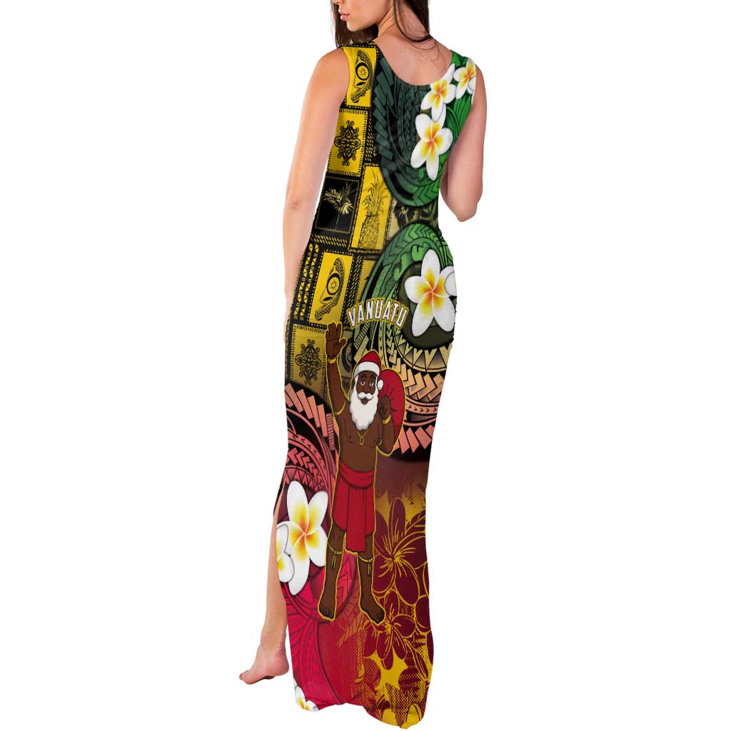 Vanuatu Christmas Tank Maxi Dress Ni-Van Santa Retro Style - Polynesian Pride