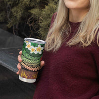 Vanuatu Christmas Tumbler Cup Ni-Van Santa Retro Style - Polynesian Pride