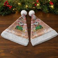 Hawaii Mele Kalikimaka Christmas Santa Hat Hula Santa Retro Style Red - Polynesian Pride