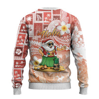 Hawaii Mele Kalikimaka Ugly Christmas Sweater Hula Santa Retro Style Red - Polynesian Pride