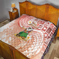 Hawaii Mele Kalikimaka Quilt Hula Santa Retro Style Red - Polynesian Pride