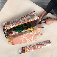 Hawaii Mele Kalikimaka Umbrella Hula Santa Retro Style Red - Polynesian Pride