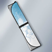 Hawaii Mele Kalikimaka Auto Sun Shade Hula Santa Retro Style Blue - Polynesian Pride