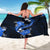 Blue Polynesian Pattern With Tropical Flowers Sarong LT05 - Polynesian Pride