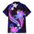 Galaxy Polynesian Pattern With Tropical Flowers Family Matching Mermaid Dress and Hawaiian Shirt LT05 - Polynesian Pride