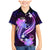 Galaxy Polynesian Pattern With Tropical Flowers Family Matching Mermaid Dress and Hawaiian Shirt LT05 Son's Shirt Galaxy - Polynesian Pride