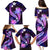 Galaxy Polynesian Pattern With Tropical Flowers Family Matching Puletasi Dress and Hawaiian Shirt LT05 - Polynesian Pride