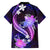 Galaxy Polynesian Pattern With Tropical Flowers Family Matching Puletasi Dress and Hawaiian Shirt LT05 - Polynesian Pride