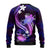 Galaxy Polynesian Pattern With Tropical Flowers Ugly Christmas Sweater