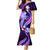 Galaxy Polynesian Pattern With Tropical Flowers Mermaid Dress LT05 Women Galaxy - Polynesian Pride