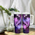 Galaxy Polynesian Pattern With Tropical Flowers Tumbler With Handle