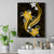 Gold Polynesian Pattern With Tropical Flowers Canvas Wall Art LT05 Gold - Polynesian Pride