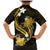 Gold Polynesian Pattern With Tropical Flowers Family Matching Mermaid Dress and Hawaiian Shirt LT05 - Polynesian Pride