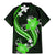 Green Polynesian Pattern With Tropical Flowers Family Matching Mermaid Dress and Hawaiian Shirt LT05 - Polynesian Pride