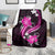 Pink Polynesian Pattern With Tropical Flowers Blanket LT05 - Polynesian Pride