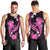 Pink Polynesian Pattern With Tropical Flowers Men Tank Top LT05 - Polynesian Pride