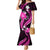 Pink Polynesian Pattern With Tropical Flowers Mermaid Dress LT05 Women Pink - Polynesian Pride