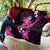 Pink Polynesian Pattern With Tropical Flowers Quilt LT05 - Polynesian Pride