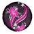 Pink Polynesian Pattern With Tropical Flowers Spare Tire Cover LT05 - Polynesian Pride