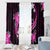 Pink Polynesian Pattern With Tropical Flowers Window Curtain LT05 - Polynesian Pride