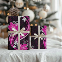 Pink Polynesian Pattern With Tropical Flowers Wrapping Paper LT05 - Polynesian Pride