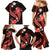 Red Polynesian Pattern With Tropical Flowers Family Matching Mermaid Dress and Hawaiian Shirt LT05 - Polynesian Pride