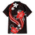 Red Polynesian Pattern With Tropical Flowers Family Matching Puletasi Dress and Hawaiian Shirt LT05 - Polynesian Pride