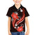 Red Polynesian Pattern With Tropical Flowers Family Matching Puletasi Dress and Hawaiian Shirt LT05 Son's Shirt Red - Polynesian Pride