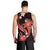 Red Polynesian Pattern With Tropical Flowers Men Tank Top LT05 - Polynesian Pride