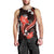 Red Polynesian Pattern With Tropical Flowers Men Tank Top LT05 - Polynesian Pride