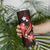 Red Polynesian Pattern With Tropical Flowers Skinny Tumbler