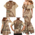 Samoa Siapo Pattern Simple Style Family Matching Mermaid Dress and Hawaiian Shirt LT05 - Polynesian Pride