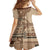 Samoa Siapo Pattern Simple Style Family Matching Puletasi Dress and Hawaiian Shirt LT05 - Polynesian Pride