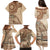 Samoa Siapo Pattern Simple Style Family Matching Puletasi Dress and Hawaiian Shirt LT05 - Polynesian Pride