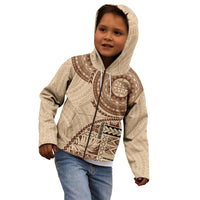 Samoa Siapo Pattern Simple Style Kid Hoodie LT05 - Polynesian Pride