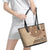 Samoa Siapo Pattern Simple Style Leather Tote Bag LT05 - Polynesian Pride