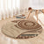 Samoa Siapo Pattern Simple Style Round Carpet LT05 - Polynesian Pride