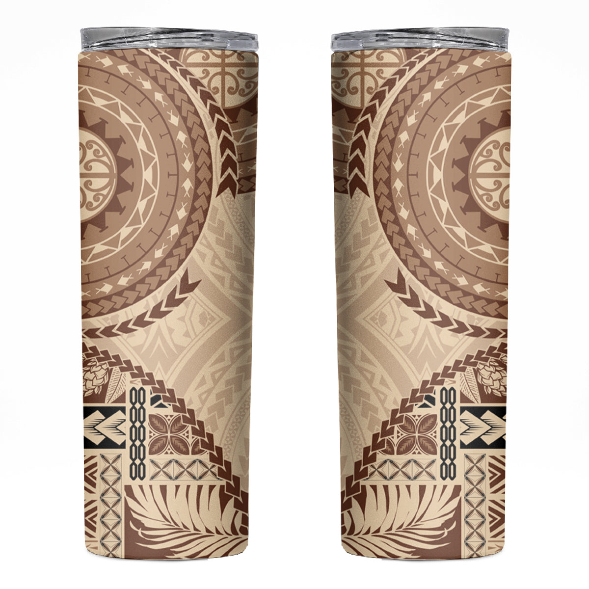 Samoa Siapo Pattern Simple Style Skinny Tumbler