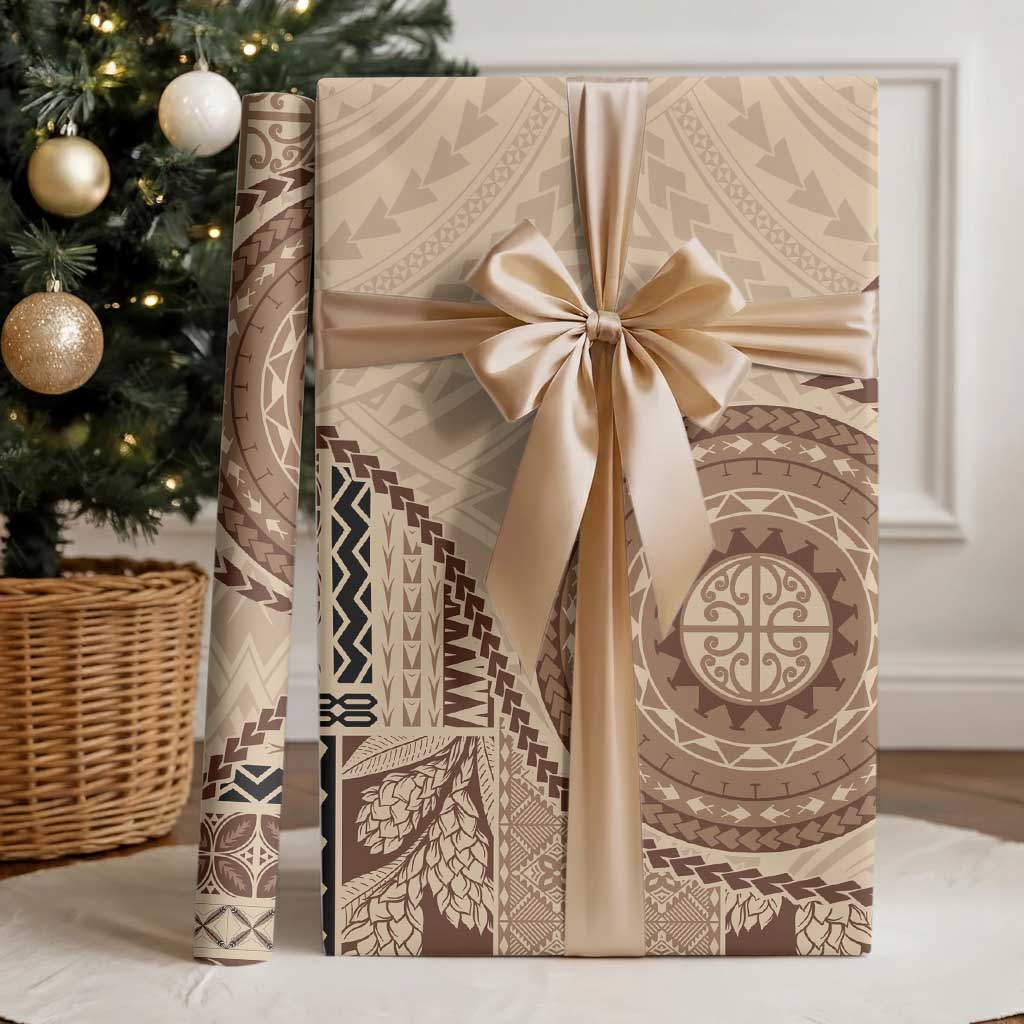Samoa Siapo Pattern Simple Style Wrapping Paper LT05 - Polynesian Pride